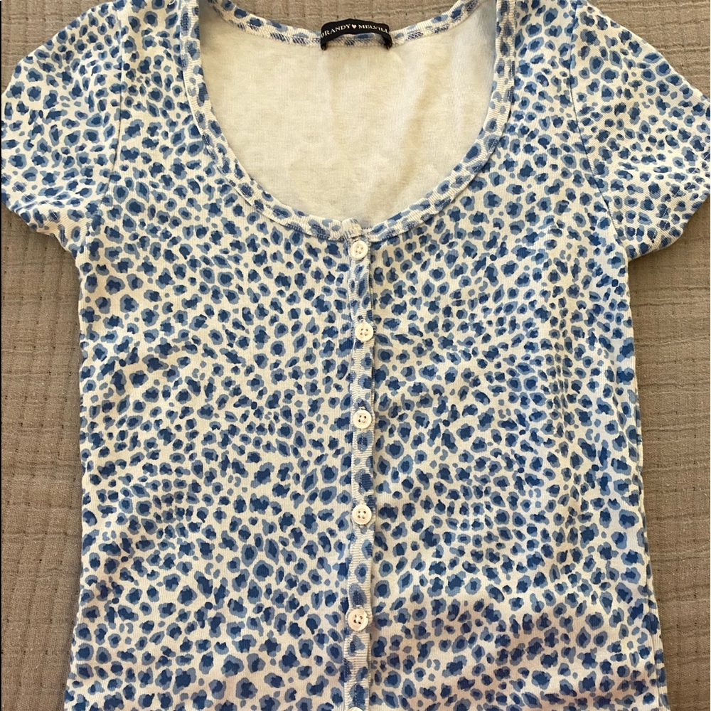 Brandy Melville blue zelly top VERY VERY RARE!!!